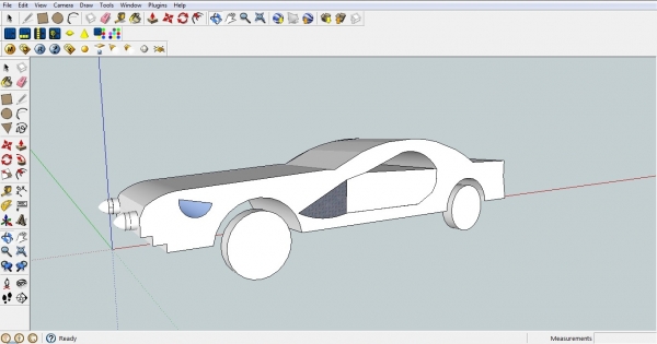 Creation of futuristic car: Step 2